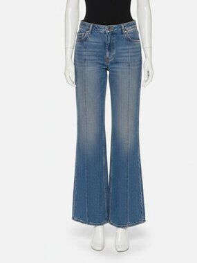 Ulla Johnson Women Blue The Asher Carpenter Jeans Size 25
